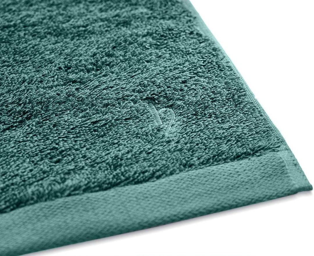 herzbach home Premium Handtücher 50 x 100 cm 2er-Set (Ozeangrün) – Hochwertige, weiche &amp; saugstarke