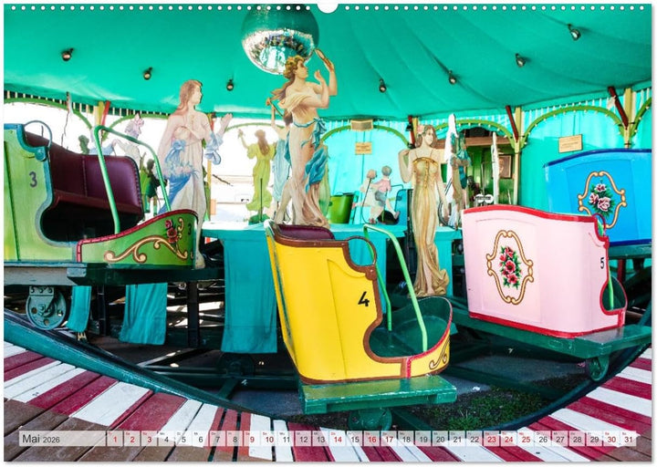 Kirmes Glück (Wandkalender 2026 DIN A2 quer), CALVENDO Monatskalender: Brillante Fotografien von Fes