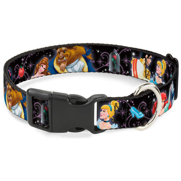 Buckle-Down Plastic Clip Collar - Disney Princesses & Prince's Dancing - 1" Wide - Fits 11-17" Neck
