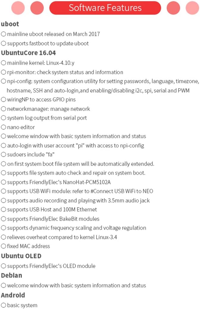 youyeetoo NanoPi NEO mit 512 MB DDR3 RAM & Allwinner H3 & Quad-Core Cortex-A7 bis 1,2 GHz, NanoPi NE