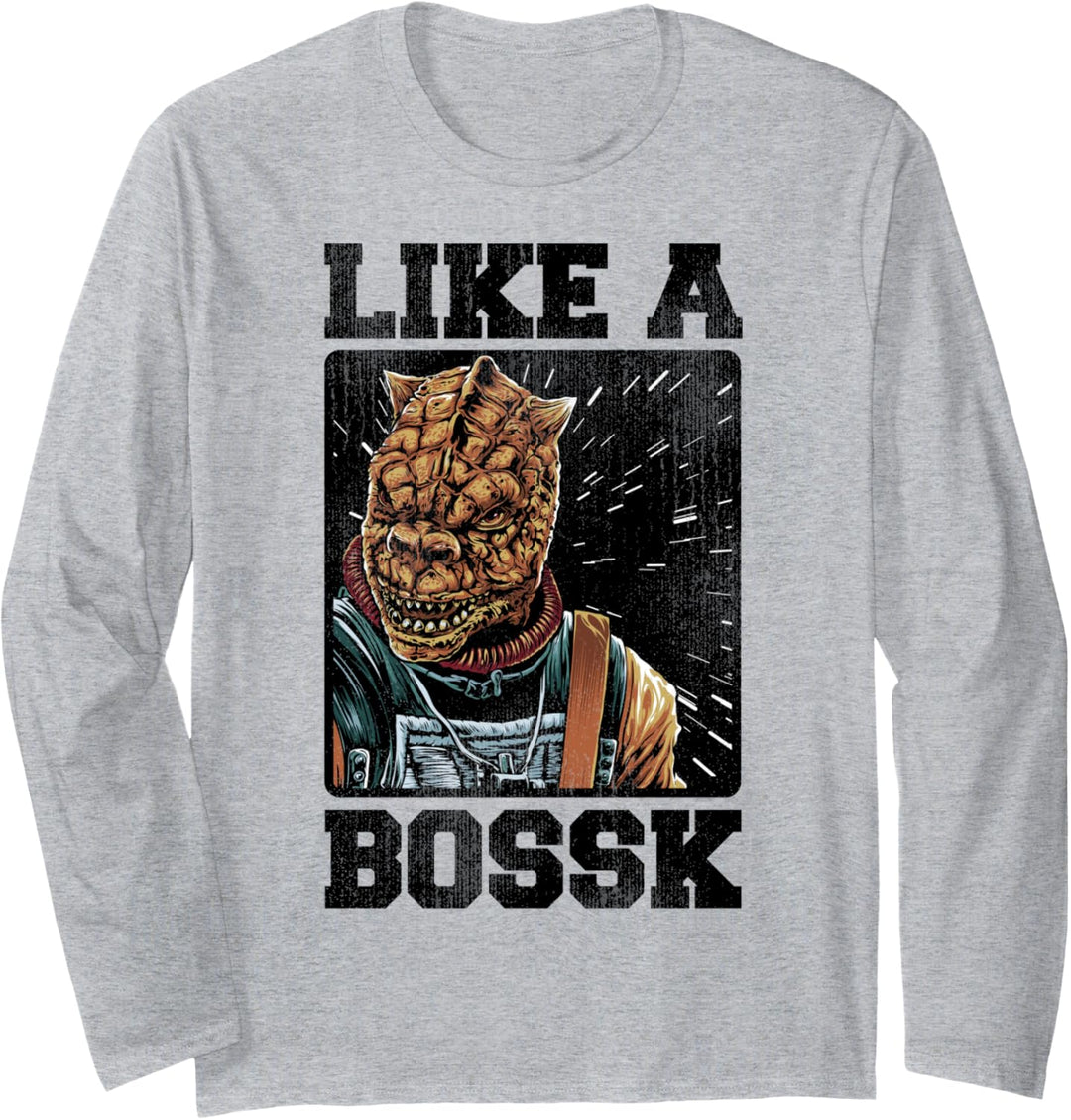 Star Wars Like A Bossk Hyperdrive Portrait Langarmshirt