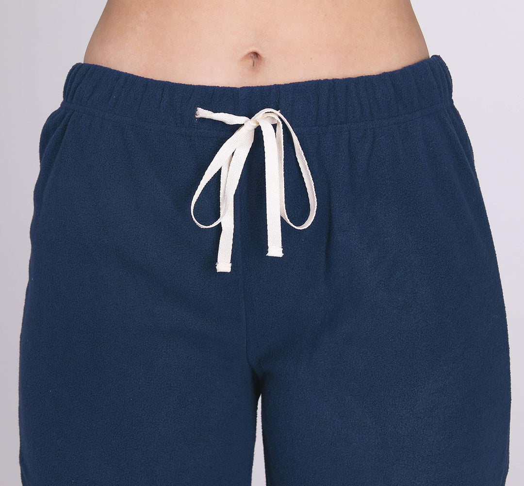 SLOUCHER Fleece-Anzug Hausanzug aus wärmenden Fleece für Damen S Rauch-blau, S Rauch-blau