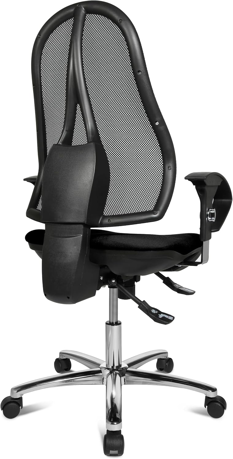 TOPSTAR Open Point SY Deluxe, ergonomischer Syncro-Bandscheiben-Drehstuhl, Bürostuhl, Schreibtischst