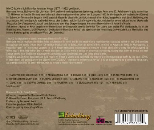 Montagnola-Dedicated to Hermann Hesse, Audio-CD