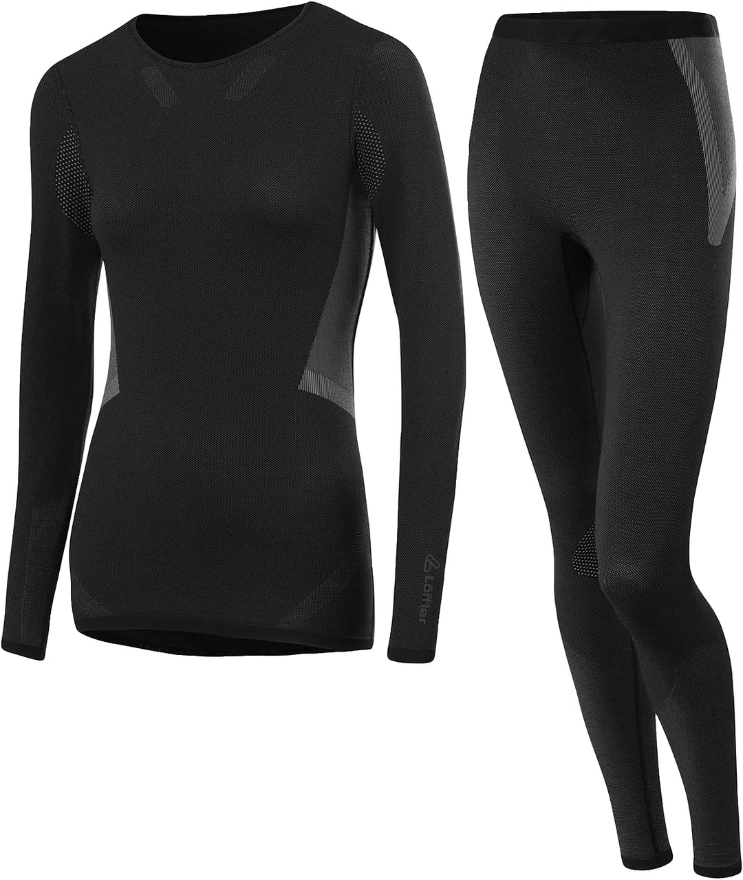Löffler Damen W Set Long Transtex® Warm Hybrid Underwear Set 40-42 Schwarz, 40-42 Schwarz