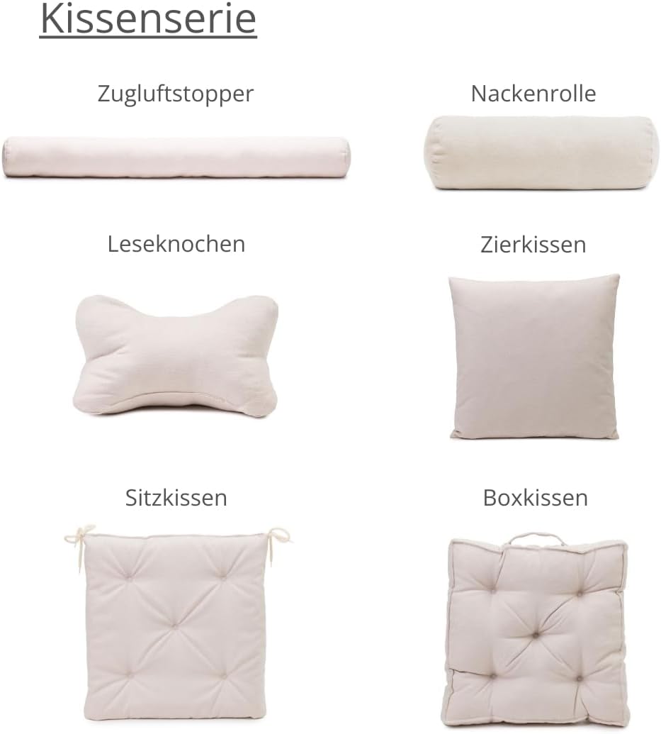 liebling Marco Zugluftrolle, Zugluftstopper, aus 100% Polyester, 210g HCS - Faserkugeln, 10 x 90 cm,