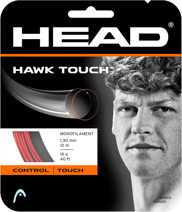 HEAD Hawk Touch (200m Reel) Tennis-Saite 18 anthrazit, 18 anthrazit