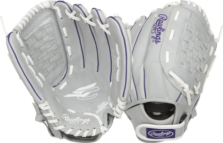 Rawlings Sure Catch Softball-Handschuh-Serie | Jugend | Mehrere Stile Rechte Hand Wurf 30,5 cm Viole