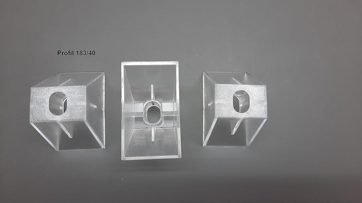 Gutta Abstandhalter Profil 183/40 Trapez für Lichtplatten - Industrieprofile (50), 50