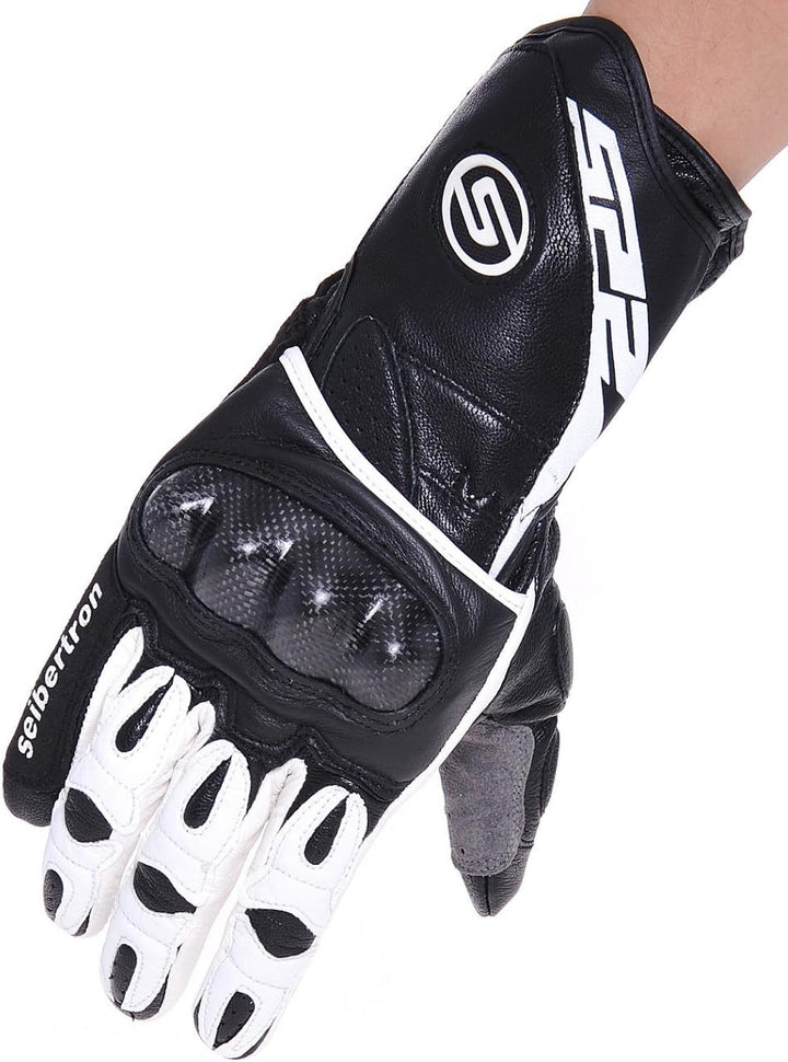 Seibertron SP2 SP-2 Leder Herren On-Road Motorrad-Handschuhe echtes Leder Moto-Cross Motobike Motorr