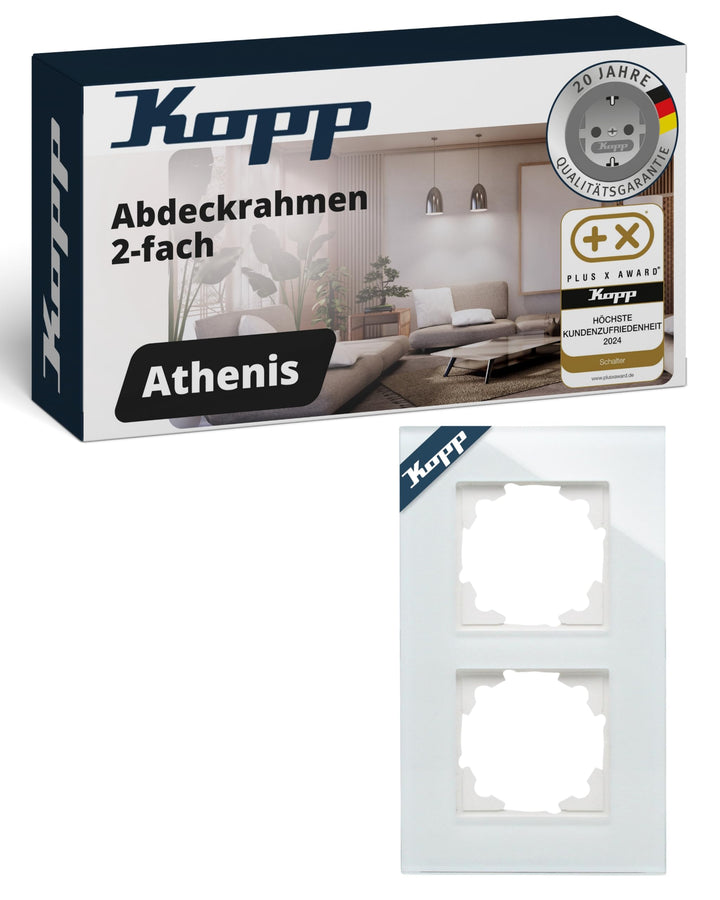 Kopp Athenis Abdeckrahmen 2-fach Glas mintfarben Art. Nr. 405408014 2-fach Mint, 2-fach Mint