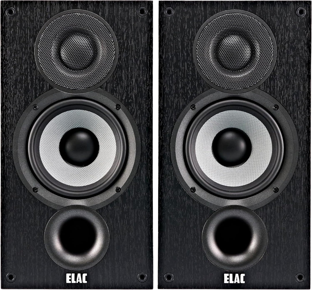 ELAC Debut 2.0 B5.2 Bücherregal-Lautsprecher, Schwarz, 1 Paar, Paar