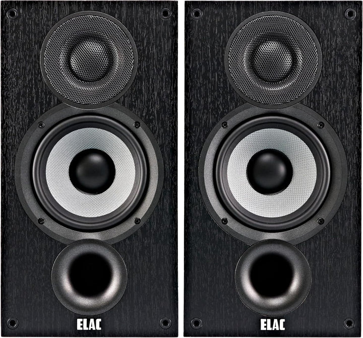 ELAC Debut 2.0 B5.2 Bücherregal-Lautsprecher, Schwarz, 1 Paar, Paar