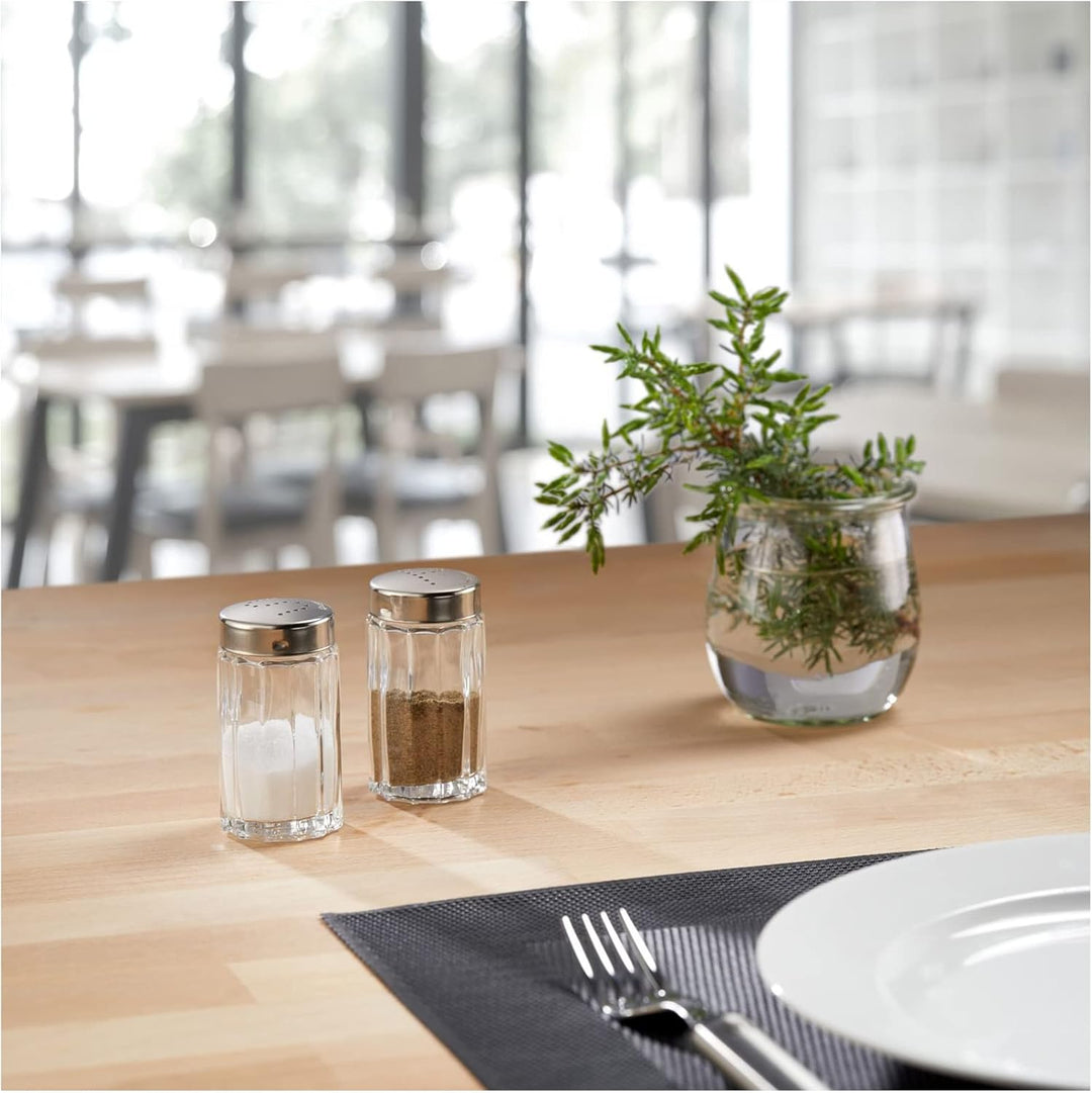 Westmark Pfefferstreuer, 10 Stück, Fassungsvermögen: je 50 ml, Glas/Rostfreier Edelstahl, Traditione