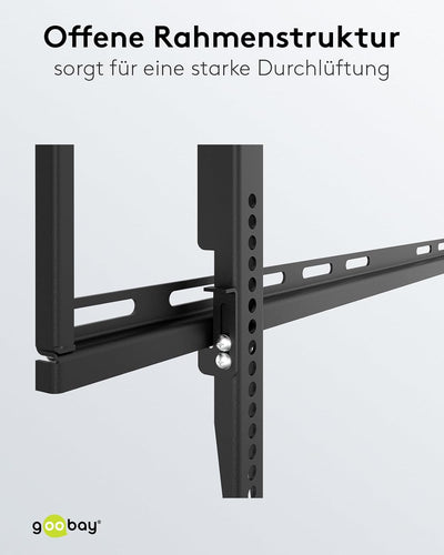 Goobay Wandhalterung 75 Zoll extra Flache Halterung für grosse Fernseher von 43 bis 100“ bis 75Kg ma