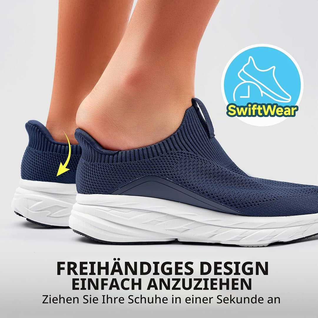 Sosenfer Slip On Sneaker Herren Ohne Schnürsenkel Schuhe Sportschuhe Laufschuhe Leichte Atmungsaktiv