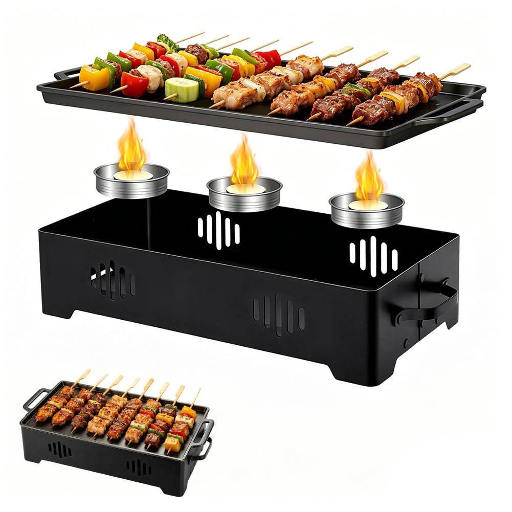 RANJIMA BBQ Board zum Warmhalten, Fleischwarmhalter fürs Grillen, Warmhaltebehälter Grillgut mit Ker
