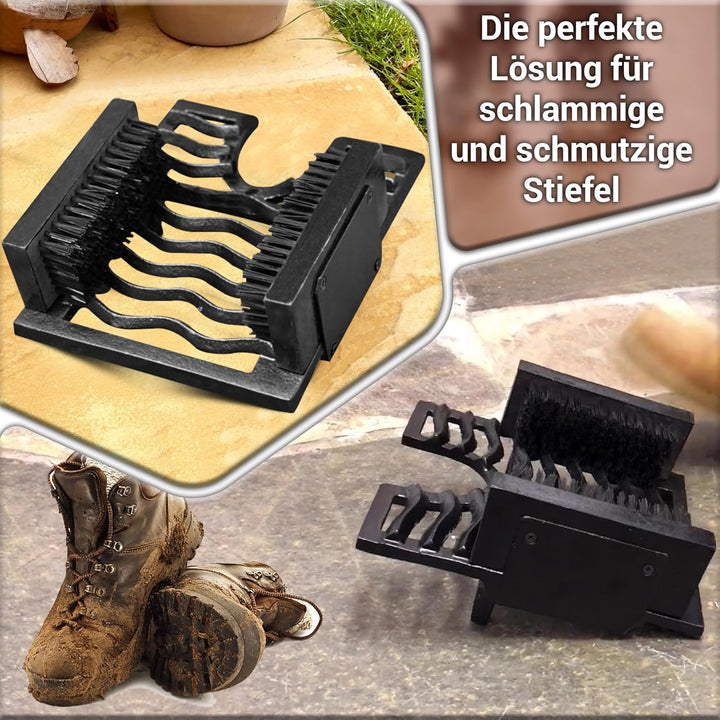 ARSUK Welly Schuhabstreifer, Stiefelknecht, Schuhbürsten, Motiv Schuhzubehör & Pflege Gusseisen Well