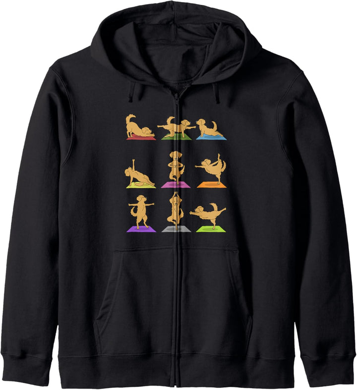 Golden Retriever Yoga Kapuzenjacke