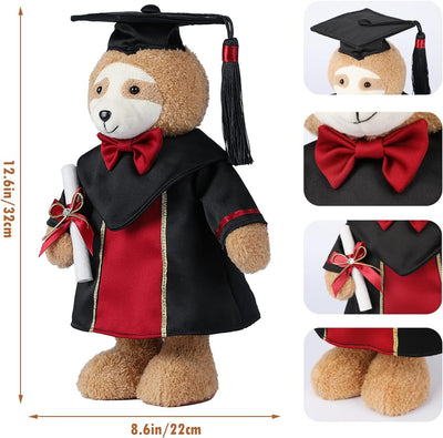 Graduation Push-Puppe, Feier Spielzeugfigur Bär Fuchsfutter, Studentenschule Memory Gift (Trägheit)