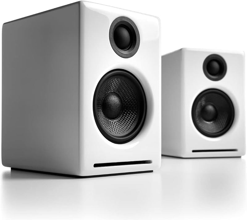 Audioengine A2+ 60W Aktiver Desktop-Lautsprecher | Integrierter DAC & Analogverstärker | Direkter US