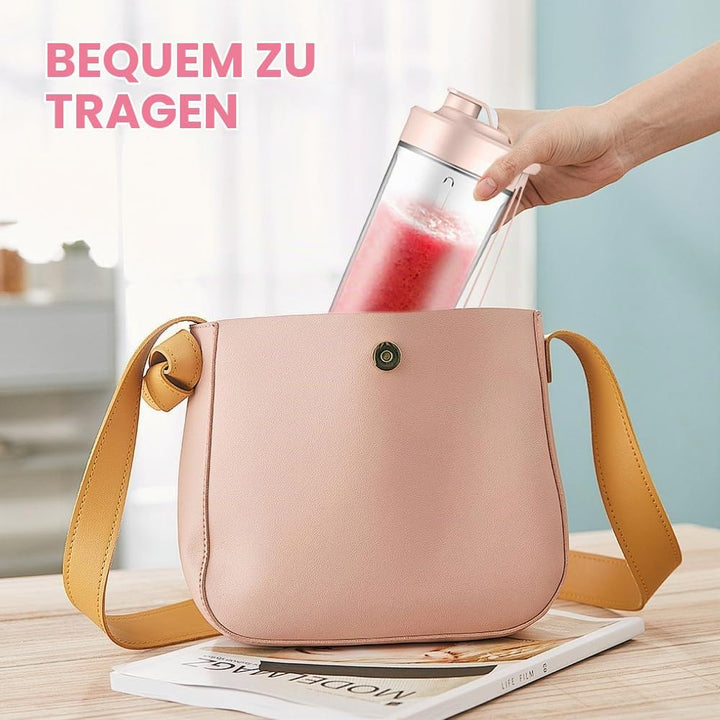 Tragbarer Mixer, 400ml Mixer Smoothie Maker to Go, Portabler Elektrischer Saftpresse, Mini Standmixe