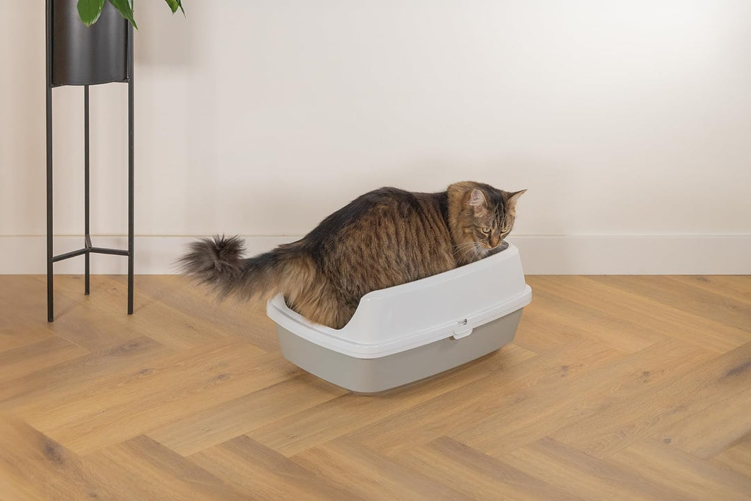 Karlie 522870 Katzentoilette Mary Loo Eco L: 50 B: 38,3 H: 21,4 cm, Grau, Grau