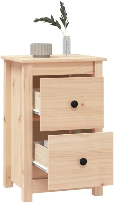 FIRBNUS Bedside Table Nachtkonsole Beistelltisch mit Stauraum Night Stand Nachttisch 40x35x61,5 cm M