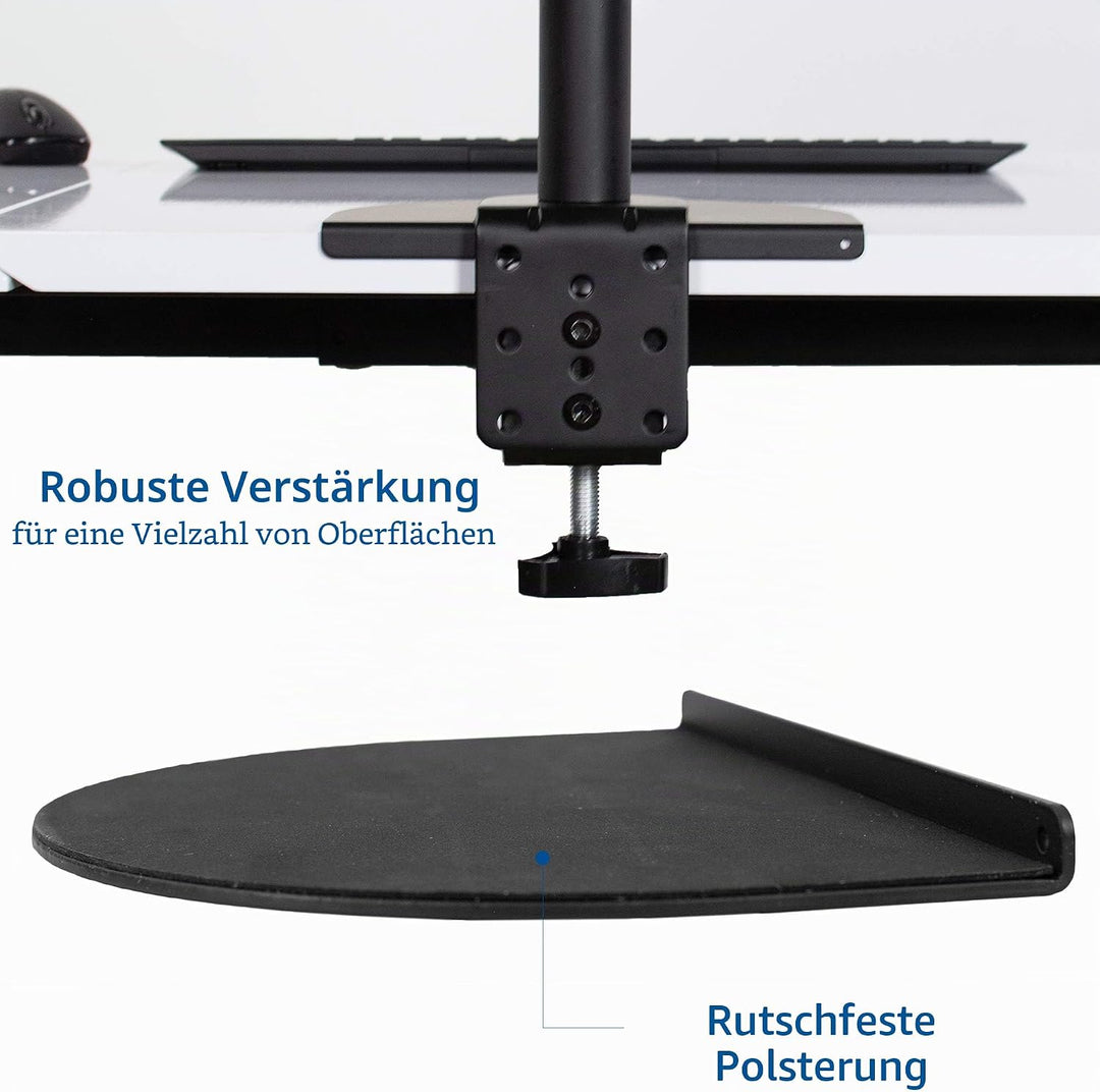 VIVO Stahlverstärkung Halterung Halterung Halterung Platte für dünne, Glas und andere zerbrechliche