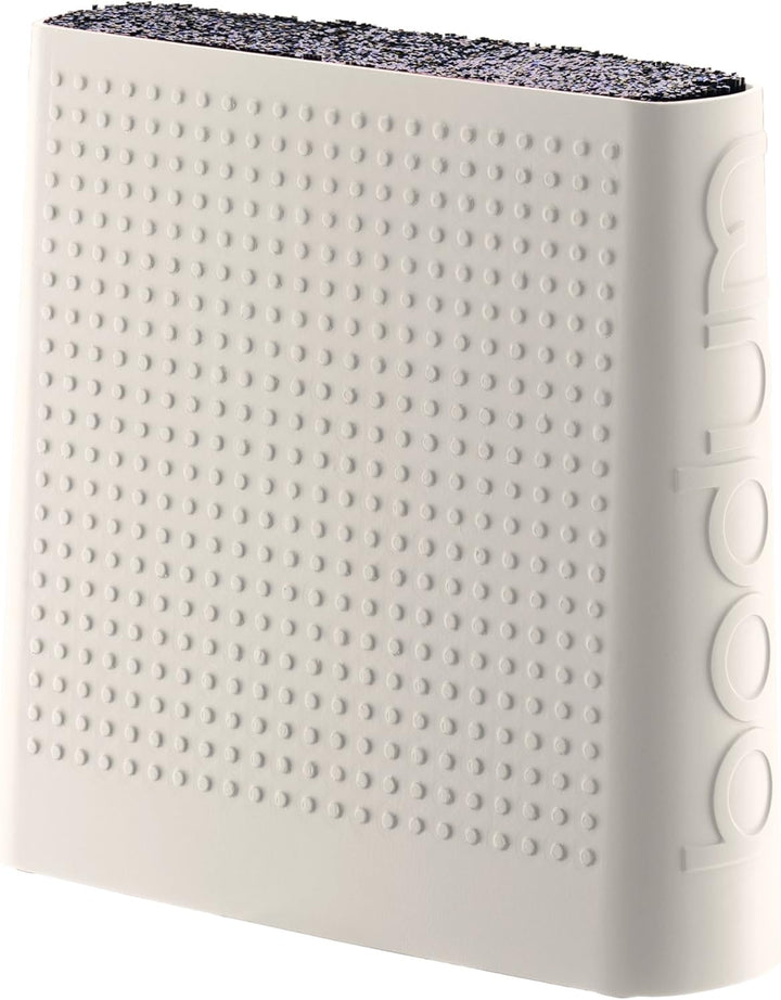 Bodum Bistro Messerblock, Kunststoff, Weiss, 6.6 x 21.4 x 32, Weiss