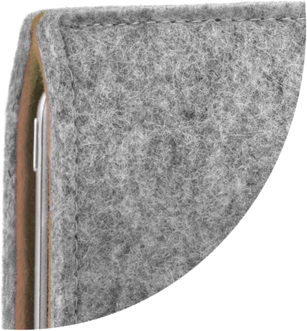 Stilbag massgeschneiderte Tablet-Hülle FINN | Tasche aus Filz Schutzhülle | Made in Germany Hellgrau