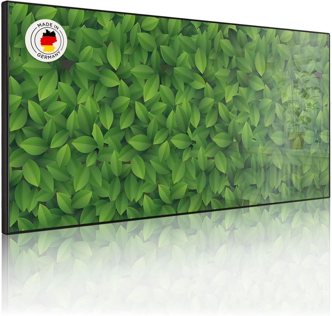 banjado Magnettafel schwarz 78 x 37cm / Magnetwand Metall/Magnetpinnwand als Memoboard/Pinnwand Magn
