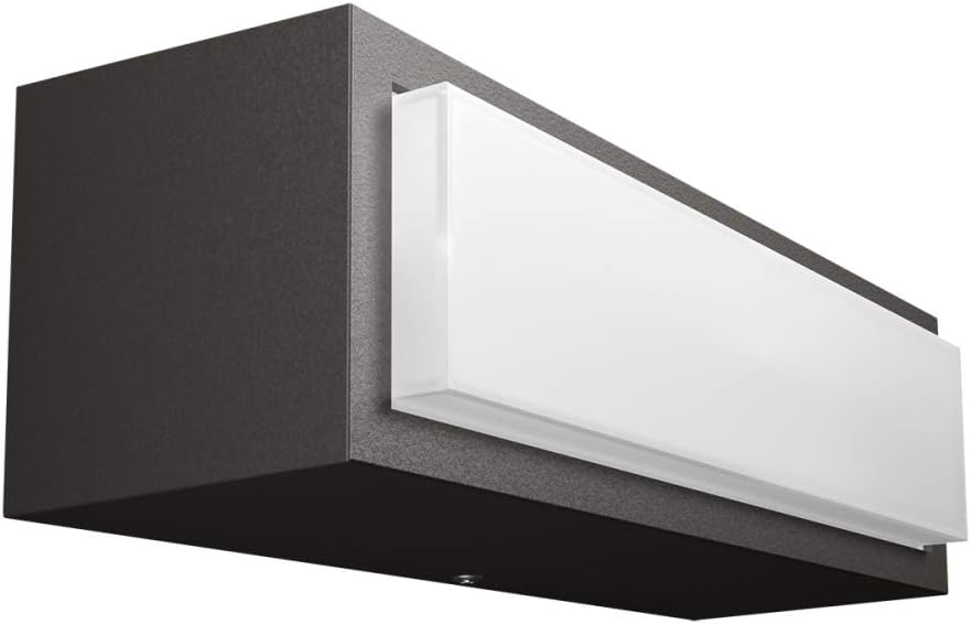 Philips 1735493P3 A++, myGarden LED Wandaussenleuchte Stratosphere 4000K, 500 lm, Aluminium, 4.5 W,