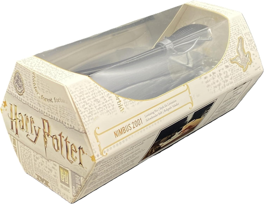 WOW! STUFF Nimbus 2001 Levitating Broomstick Pen, Floating Stationery Set with Stand, Official Wizar