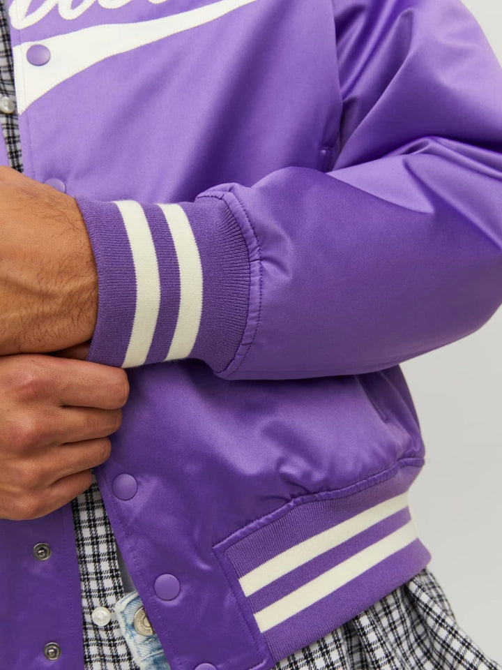 JACK & JONES Herren Jorstudio Bomber Bomberjacke L Deep Lavender, L Deep Lavender
