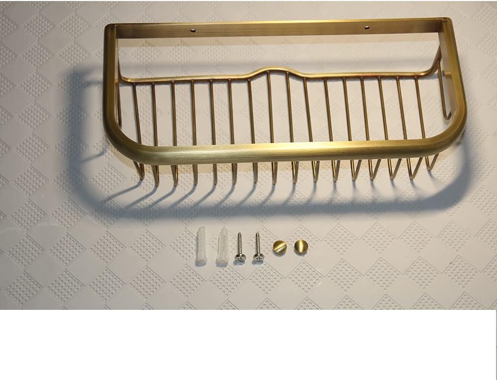 Dusch-Caddie aus Messing Badezimmer Dusche Caddy Badezimmer Dusche Lagerregal Regal Organizer Korb W