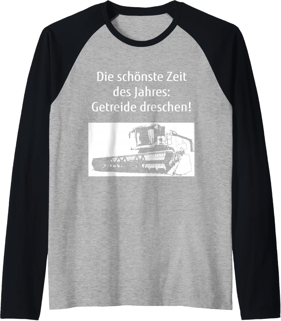 Mähdrescher Landwirt Bauer Landwirtschaft Getreide-Ernte Raglan