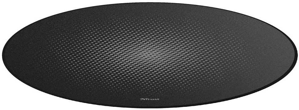 Trust Gaming Mika Runde Bodenschutzmatte, 117 cm, rutschfeste Unterseite, Abriebfest, Stuhlunterlage