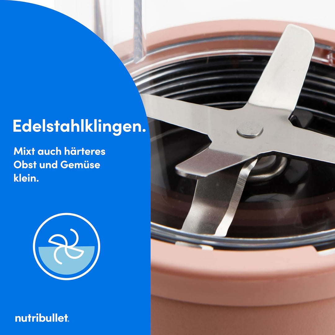Nutribullet Pro 900 Smoothie Maker, Multifunktions-, Obst- & Gemüsemixer, kompaktes Design, einfache