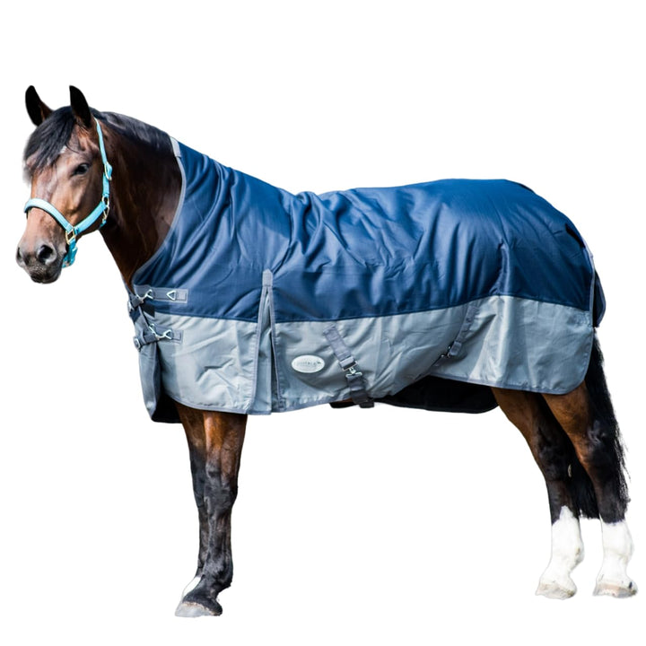Pferdedecke 1200D High Neck 50g, 100g, 200g Weidedecke Winterdecke Regendecke Turnout : 100g Black/B