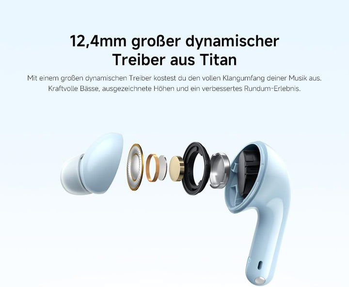 Redmi Buds 6 Lite - In-Ear Kopfhörer, dynamisches 40dB Active Noise Cancellation, bis 37 Stunden Akk