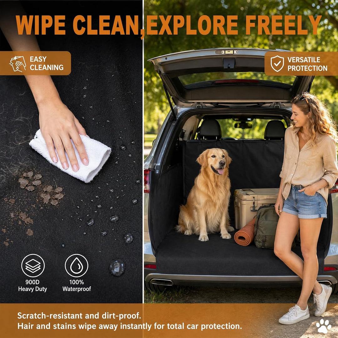 Generisch 185x105cm Kofferraumschutz Hund, Waterproof Scratch Resistant, Universal, Kofferraum Car G