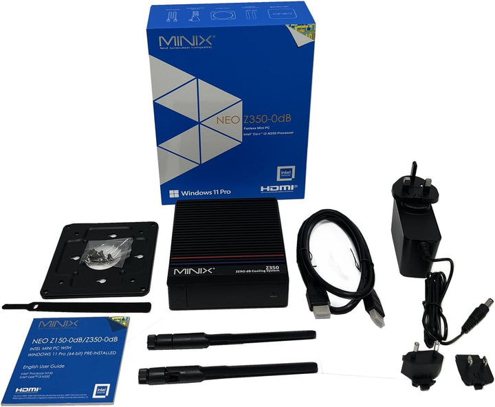 MiniX NEO Z350-0dB Fanless Mini-PC Intel Core i3-N350 16 GB RAM 512 GB SSD Windows 11 Pro