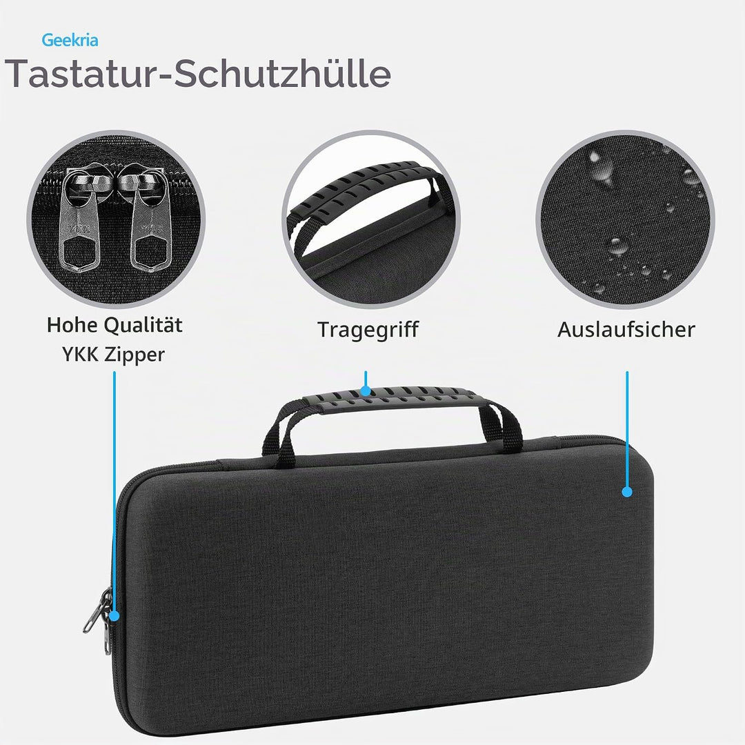 Geekria Tenkeyless TKL Tastaturhülle, Hartschalen-Reisetragetasche für 80% kompakte 87 Tasten Comput