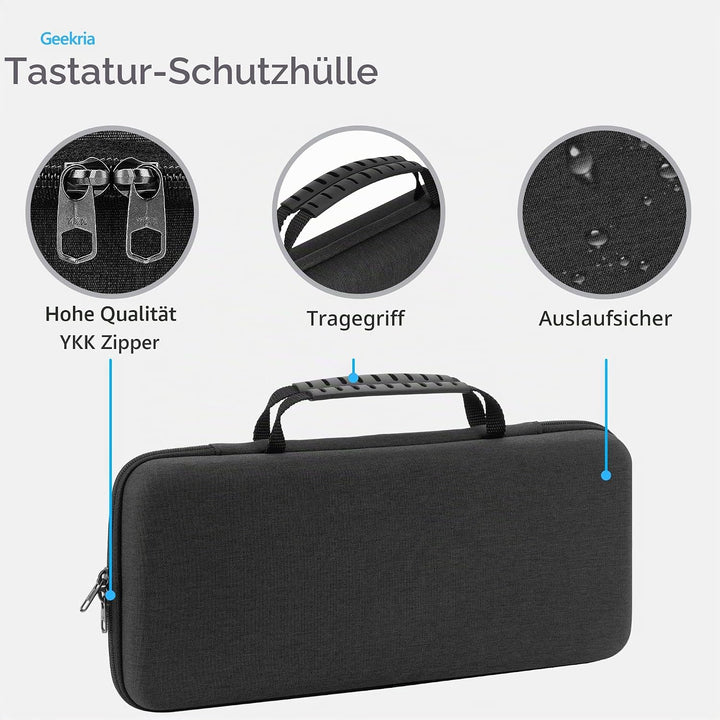 Geekria Tenkeyless TKL Tastaturhülle, Hartschalen-Reisetragetasche für 80% kompakte 87 Tasten Comput