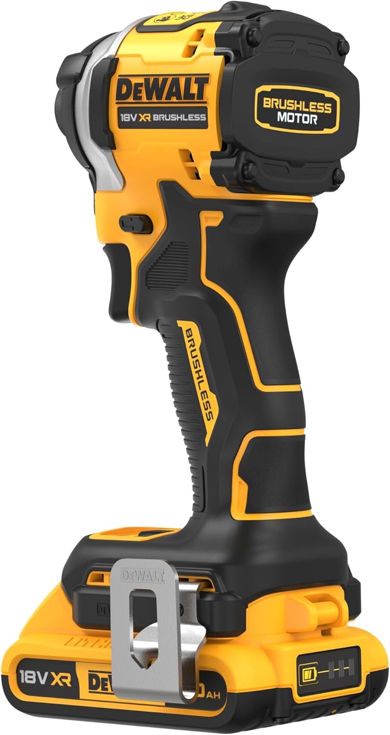 Dewalt 18 Volt Akku ¼“ Schlagschrauber DCF850D2T (bürstenloser Motor, ¼“ Innensechskant Aufnahme, ma