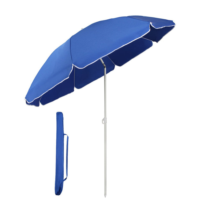 Sekey 160 cm Sonnenschirm Strand mit Schutzhülle für Balkon Garten & Terrasse Neigungswinkel und Höh
