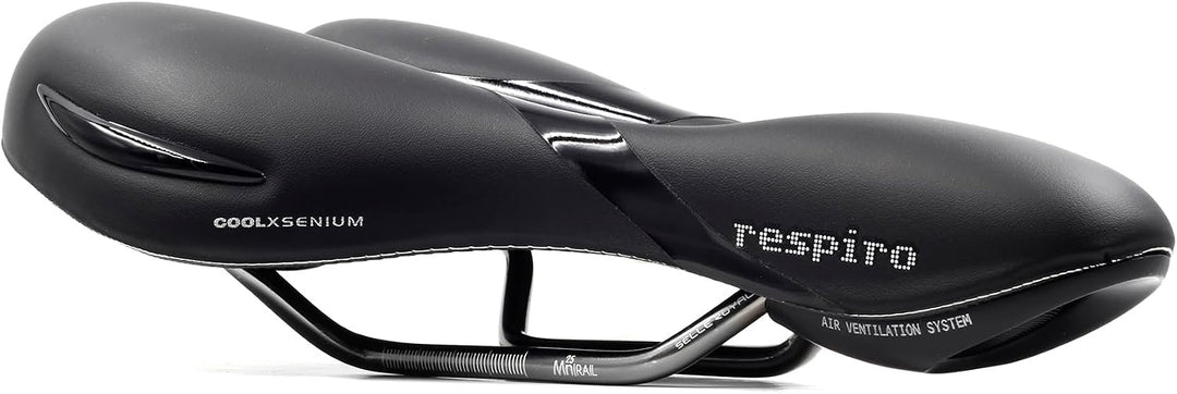 Selle Royal Atem Sport Athletic Sattel für Herren 25,6 x 22,7 cm Schwarz, 25,6 x 22,7 cm Schwarz