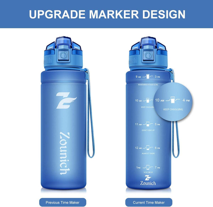 Zounich Trinkflasche Kinder Auslaufsichere 1L/700ml/500ml-BPA frei trinkflaschen Sport Tritan Kunsts