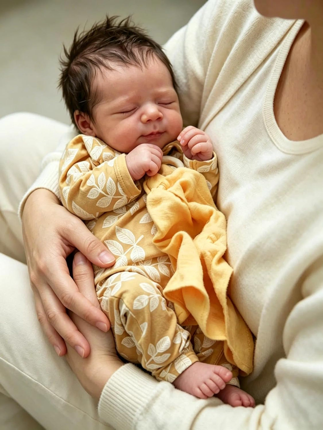 Zero pam Reborn Baby Puppe Schwarz - 19 Zoll Lebensechte Babypuppen Mädchen Realistische Newborn Bab